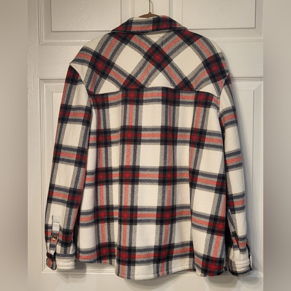 Sage Collective Red and Tan Shacket Size XL - Picture 4 of 9